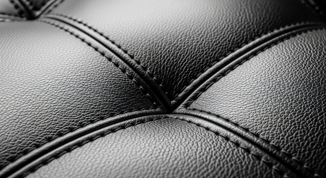 Black Leather Texture Background