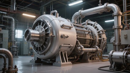 Obraz premium Industrial Turbine Compressor