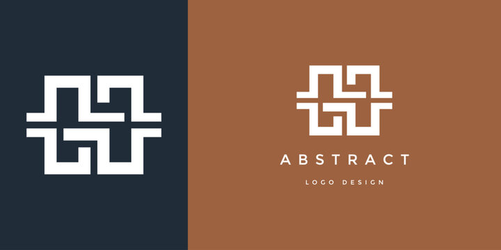 Abstract letter H logo design featuring a geometric modern monogram symbol for professional corporate branding and creative digital business identity