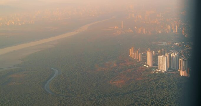 Ghansoli, Navi Mumbai, Maharashtra, India. Mumbai Metropolitan Region. Aerial