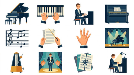 Musical Instruments and Performance Elements Collection. © Supoyo