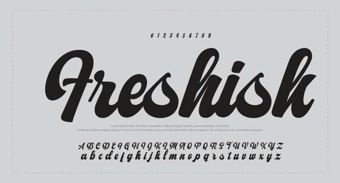 Signature script lettering font