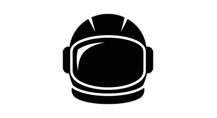 Fototapeta premium Black astronaut helmet with visor.