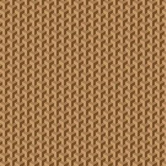 Fototapeta premium Brown Textured Geometric Pattern Seamless Background.