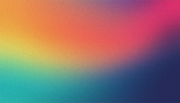 Grainy textured background featuring vibrant holographic gradient colors with soft light diffusion creating modern artistic look.