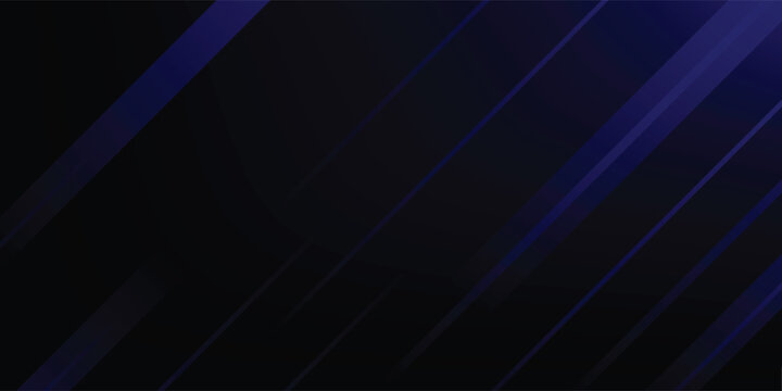 Vector Blue background with free space for text. Abstract blue and black design background with stroke and shadow effect. dark blue wallpaper with minimal geometric. Modern and cool background.