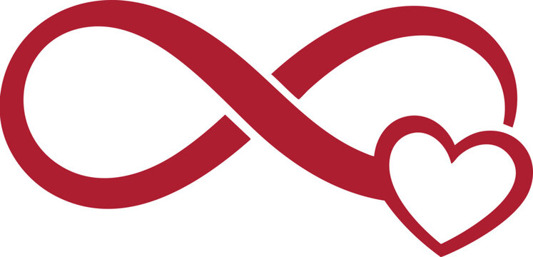 Infinity Heart Love Symbol Minimal