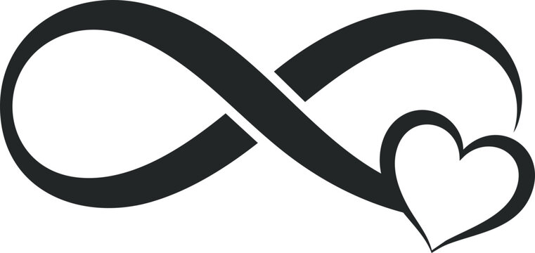 Infinity Heart Love Symbol Minimal
