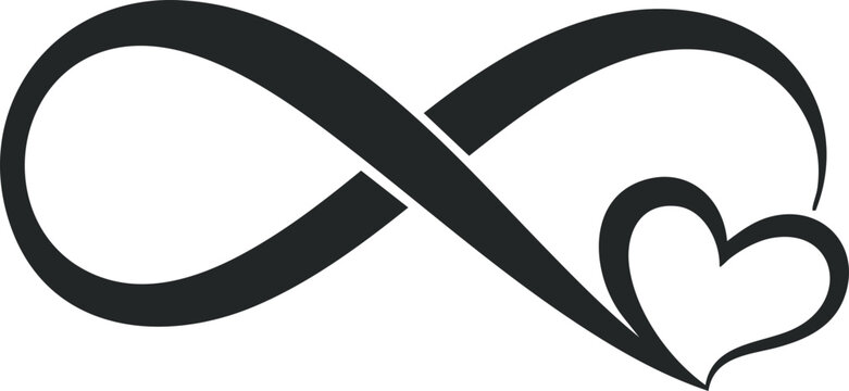 Infinity Heart Love Symbol Minimal