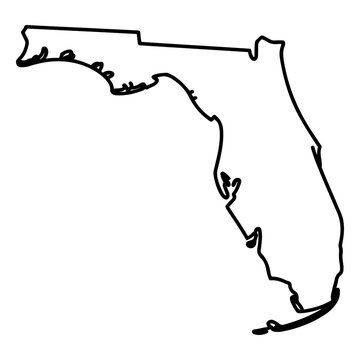 florida state map outline icon