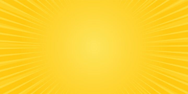 abstract background cartoon pop art sunburst yellow orange background vector. copy space concept.
