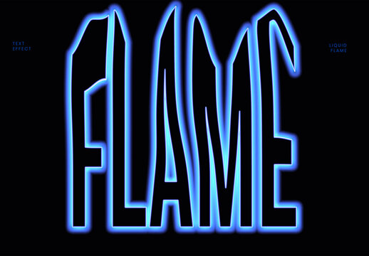 Liquid Flame Text Effect