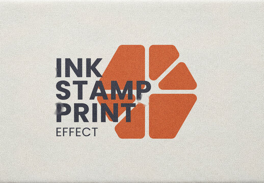 Ink Stamp Print Photo Effect