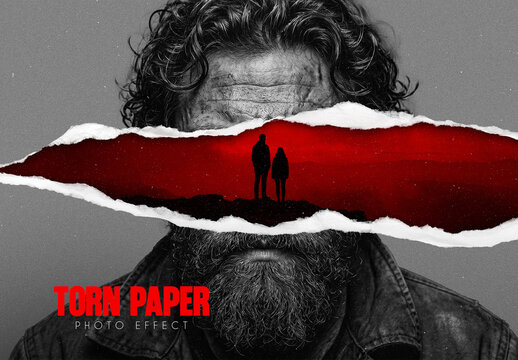 Torn Paper Photo Effect