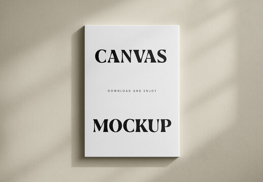 Vertical Canvas Mockup