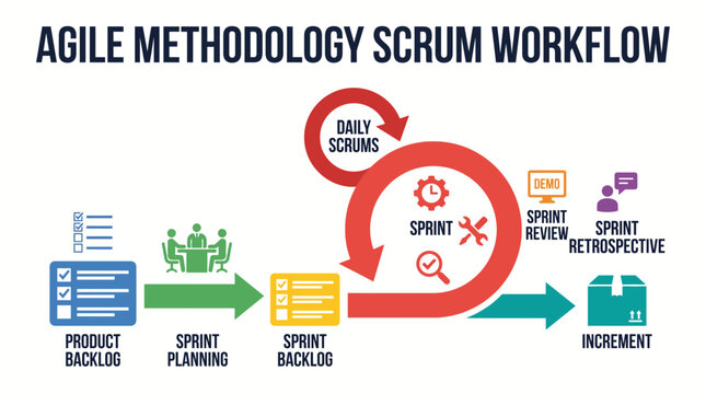 Agile Methodology Scrum Workflow