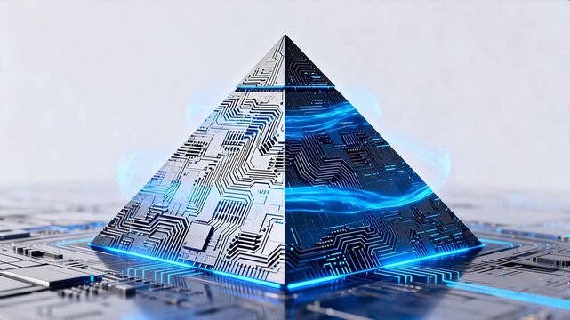 Pyramid with circuit board design