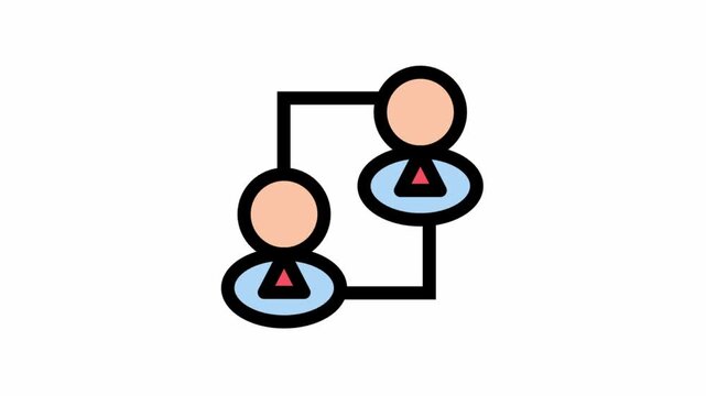 Agile and teamwork symbol - Agile, teamwork and project management icon symbol.