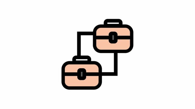 Agile and teamwork symbol - Agile, teamwork and project management icon symbol.