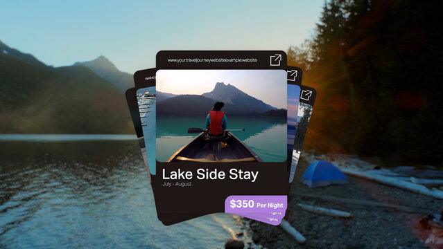 Swiping App Carousel Cards