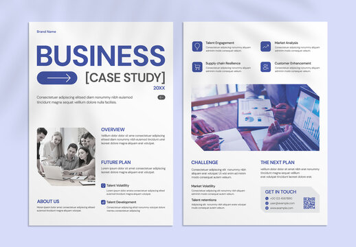 Corporate Business Case Study Flyer Template