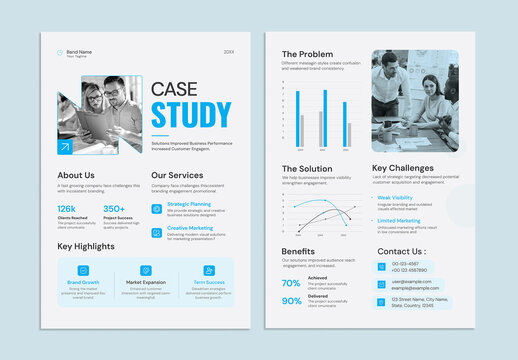 Modern Business Case Study Flyer Template