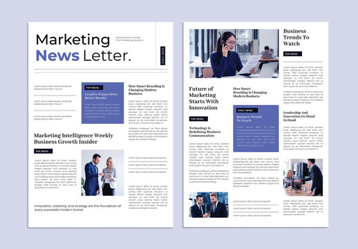 Marketing Agency Newsletter Template