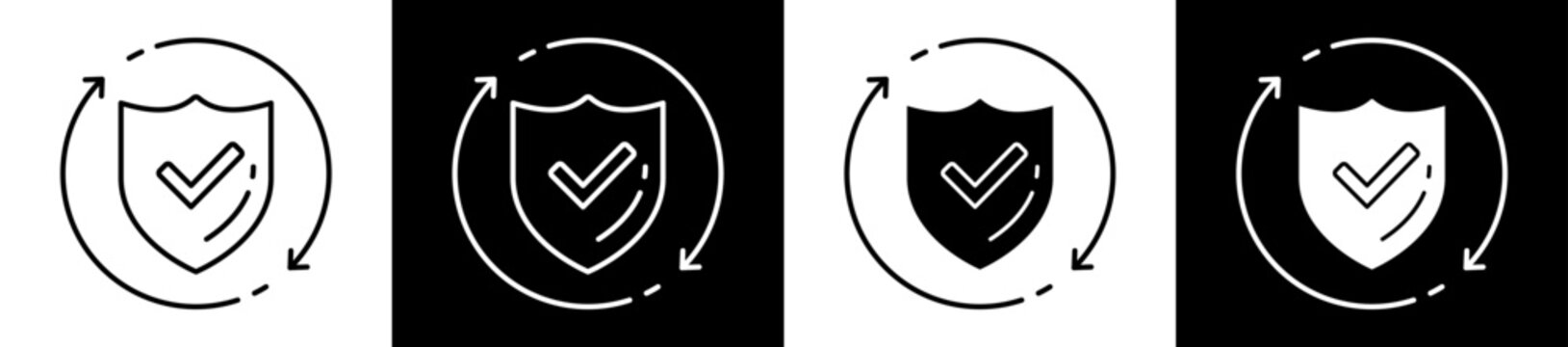 Regulatory Compliance Icon Black And White Vector Illustration.