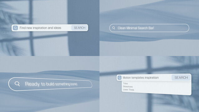 Clean Minimal Search Bar Titles