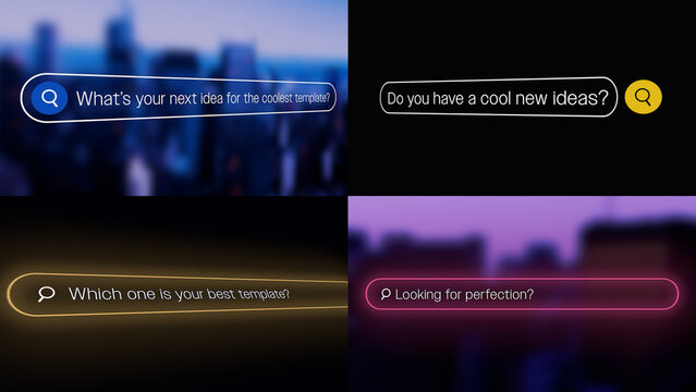 Modern Search Bar Titles