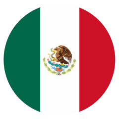 flag of mexico with round shape © Condro