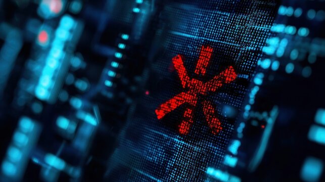 A conceptual image of a digital blacklist warning displayed on a computer screen