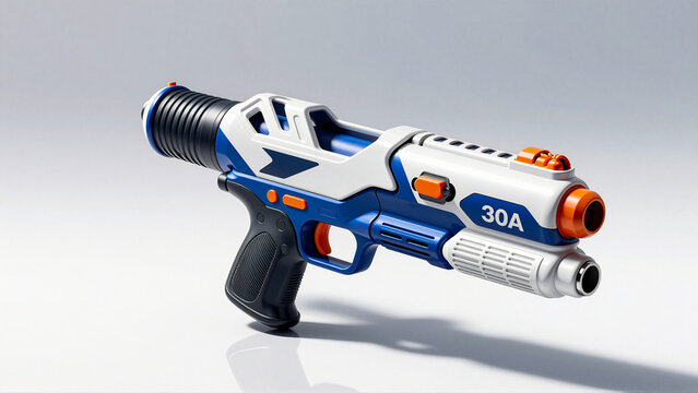 Futuristic blaster toy gun for children's play