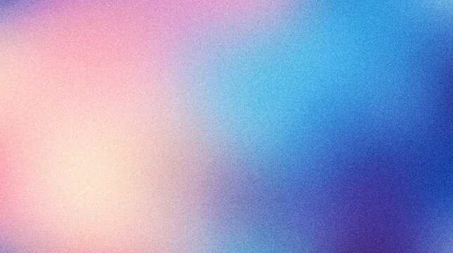 Abstract background with a soft gradient of pink, purple, and blue colors with a grainy texture effect