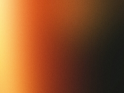 Warmer goldbrauner Grain Gradient - Cinematic Glow Hintergrund mit luxuri&ouml;ser Noise-Textur