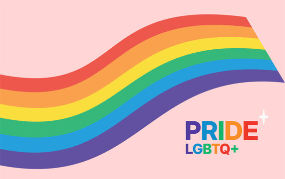 Glitter Rainbow Pride Celebration Banner