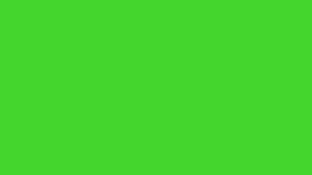 Green screen chroma key transition effect for video editing