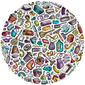 Cleaning Services Circle Set