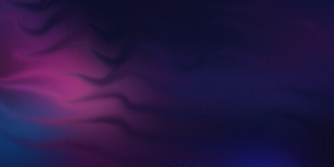 Mystical deep purple and blue wavy background with soft light streaks and grainy texture for mysterious cinematic atmosphere art. © MdAshraful