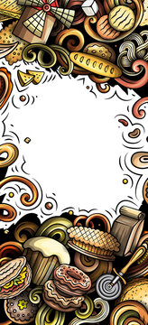 Cartoon doodle Bakery banner