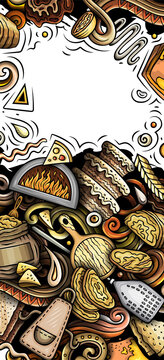 Cartoon doodle Bakery banner