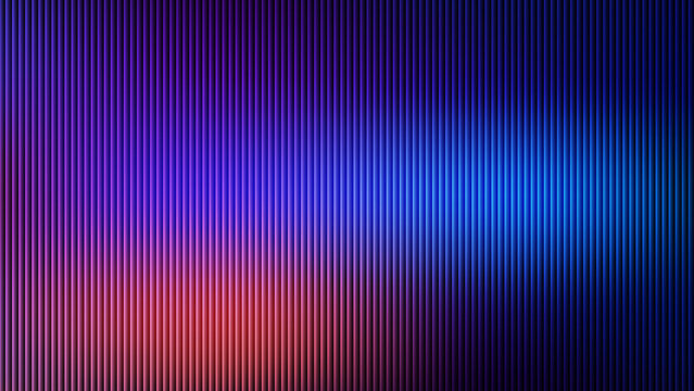 Abstract background with vertical lines and gradient blue and red lighting effect