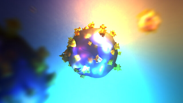 3D Medical Cinematic Simulation of Mumps Virus - Outbreak Pandemic Concept