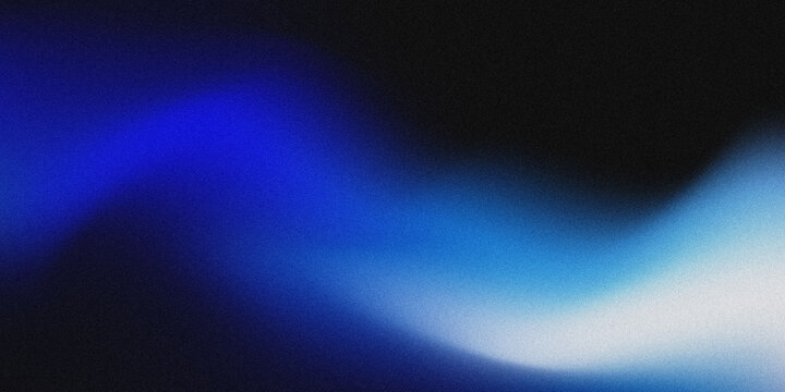 Abstract Blue White Neon Glowing Wave Light Gradient on Dark Background with Futuristic Energy Flow and Soft Blurred Motion Texture