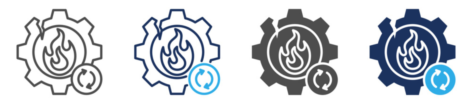 disaster recovery icon set multi concept