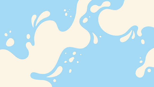 Milk Splash Abstract Pattern Vector Seamless Liquid Background