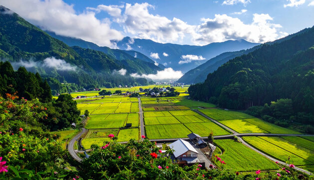里山風景.田んぼ」の写真素材 | 16,623件の無料イラスト画像 | Adobe Stock