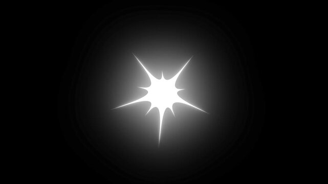 Star sparkle twinkle animation, shining glowing stars motion graphics, blinking doodle style vector light effects, magical festive overlay animation, black background seamless sparkle video 4K