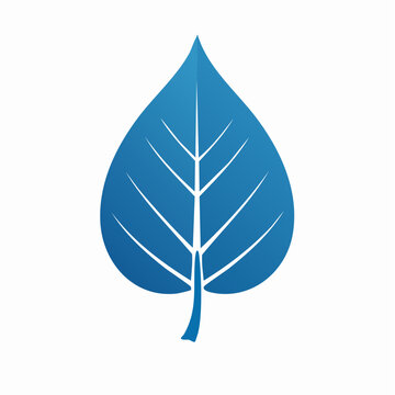 Blue leaf logo
