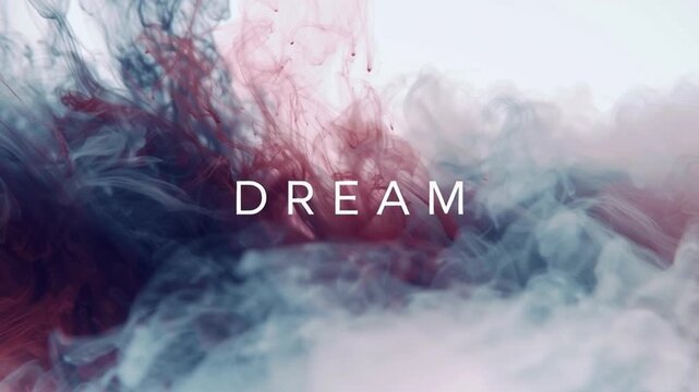 The scene shows bold letters spelling out a word surrounded by fluid textures. Colors swirl and blend, creating a striking visual in high resolution. The atmosphere feels vibrant and energetic.